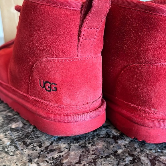 UGG Red Suede lace Booties 5 EUC - Picture 13 of 17